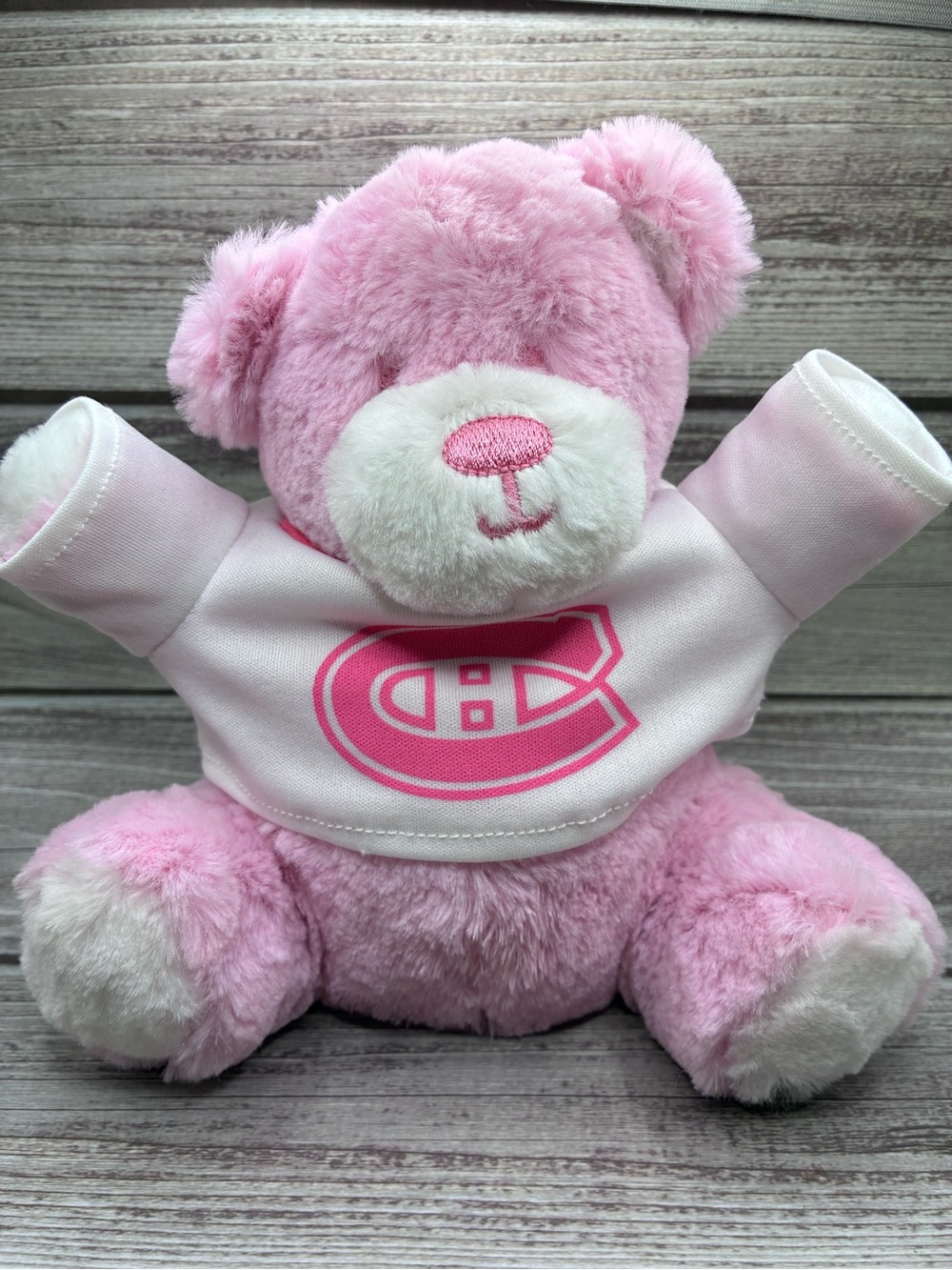 Pink Montreal Canadiens Teddy Bear
